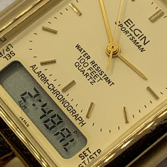 Elgin Sportsman Analog Digital Alarm Chrono Watch - Picture 14 of 15